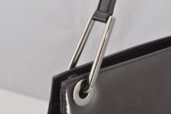 Authentic GUCCI Vintage Shoulder Hand Bag Purse Leather Brown 2861J