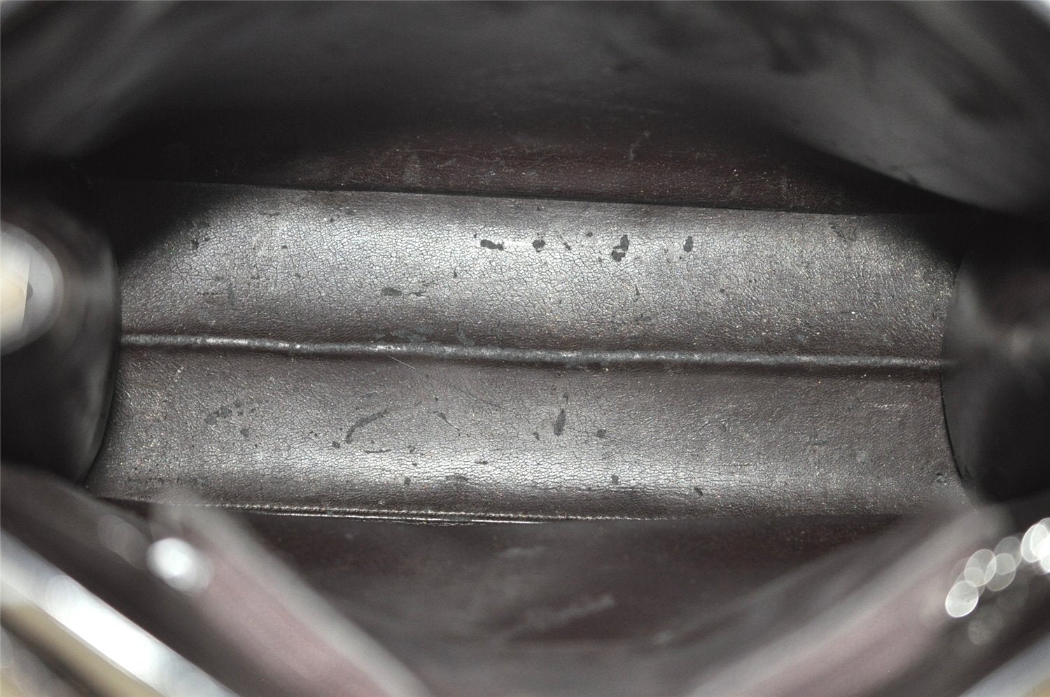 Authentic GUCCI Vintage Shoulder Hand Bag Purse Leather Brown 2861J