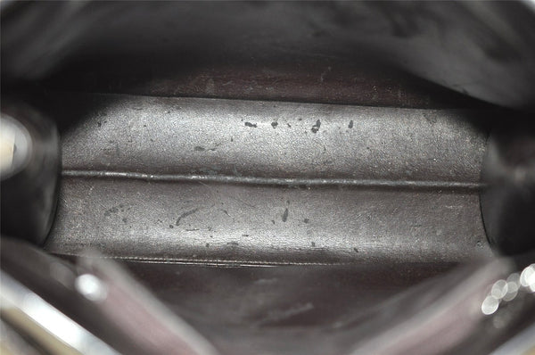 Authentic GUCCI Vintage Shoulder Hand Bag Purse Leather Brown 2861J