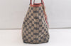 Authentic GUCCI Web Sherry Line Tote Bag GG Canvas Leather 137396 Navy 2861K