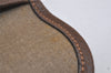 Authentic GUCCI Vintage Web Sherry Line Pouch Purse GG PVC Leather Brown 2862J