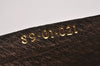 Authentic GUCCI Vintage Web Sherry Line Pouch Purse GG PVC Leather Brown 2862J