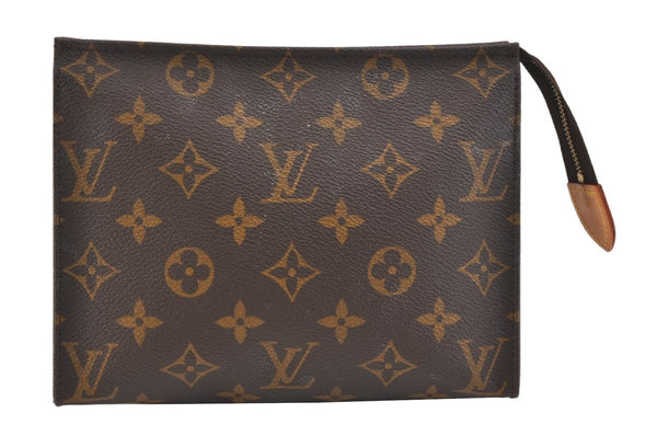 Auth Louis Vuitton Monogram Poche Toilette 19 M47544 Cosmetics Pouch Junk 2862K