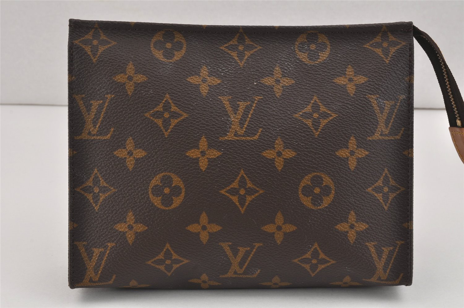 Auth Louis Vuitton Monogram Poche Toilette 19 M47544 Cosmetics Pouch Junk 2862K