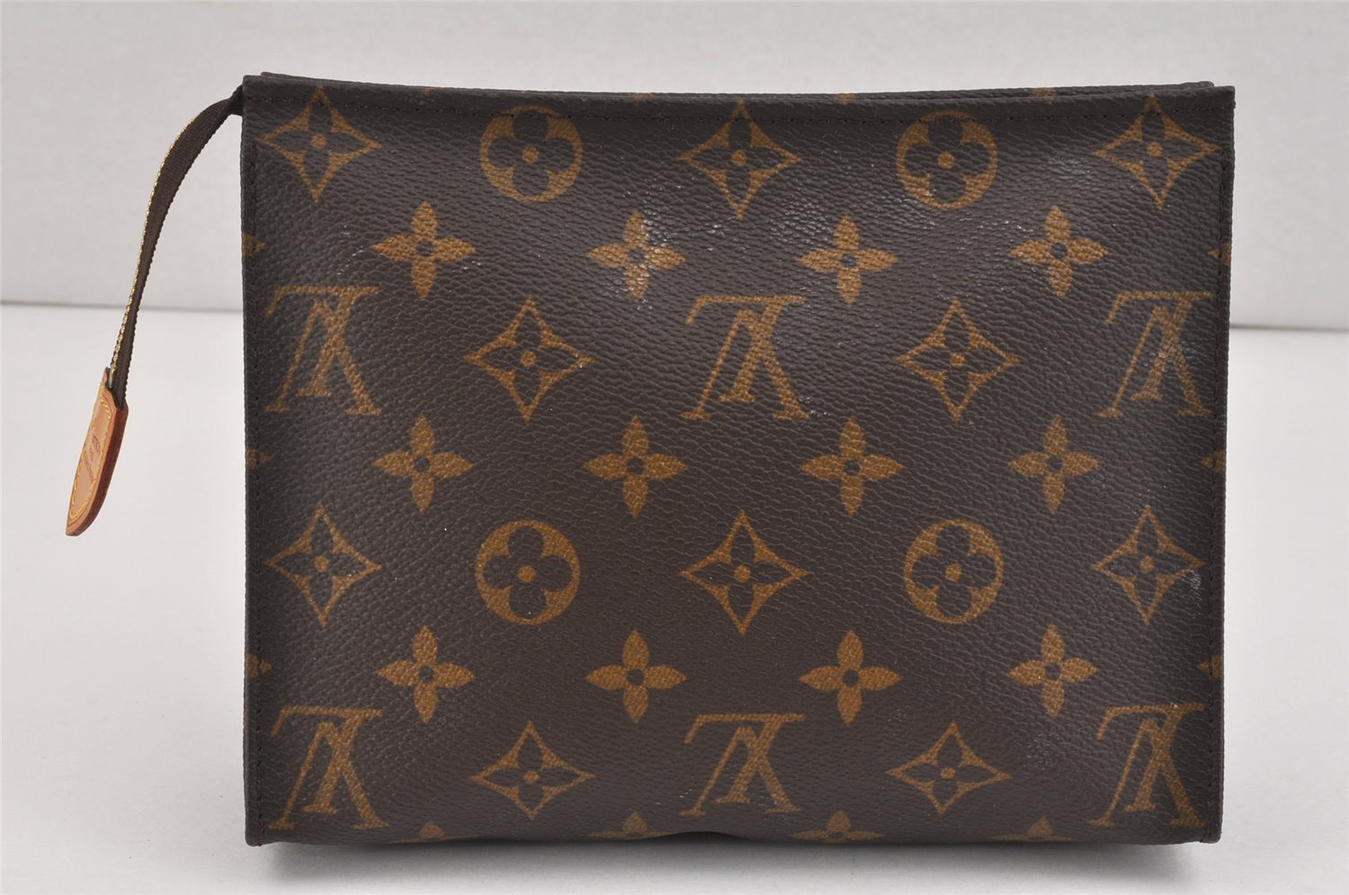Auth Louis Vuitton Monogram Poche Toilette 19 M47544 Cosmetics Pouch Junk 2862K