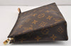 Auth Louis Vuitton Monogram Poche Toilette 19 M47544 Cosmetics Pouch Junk 2862K