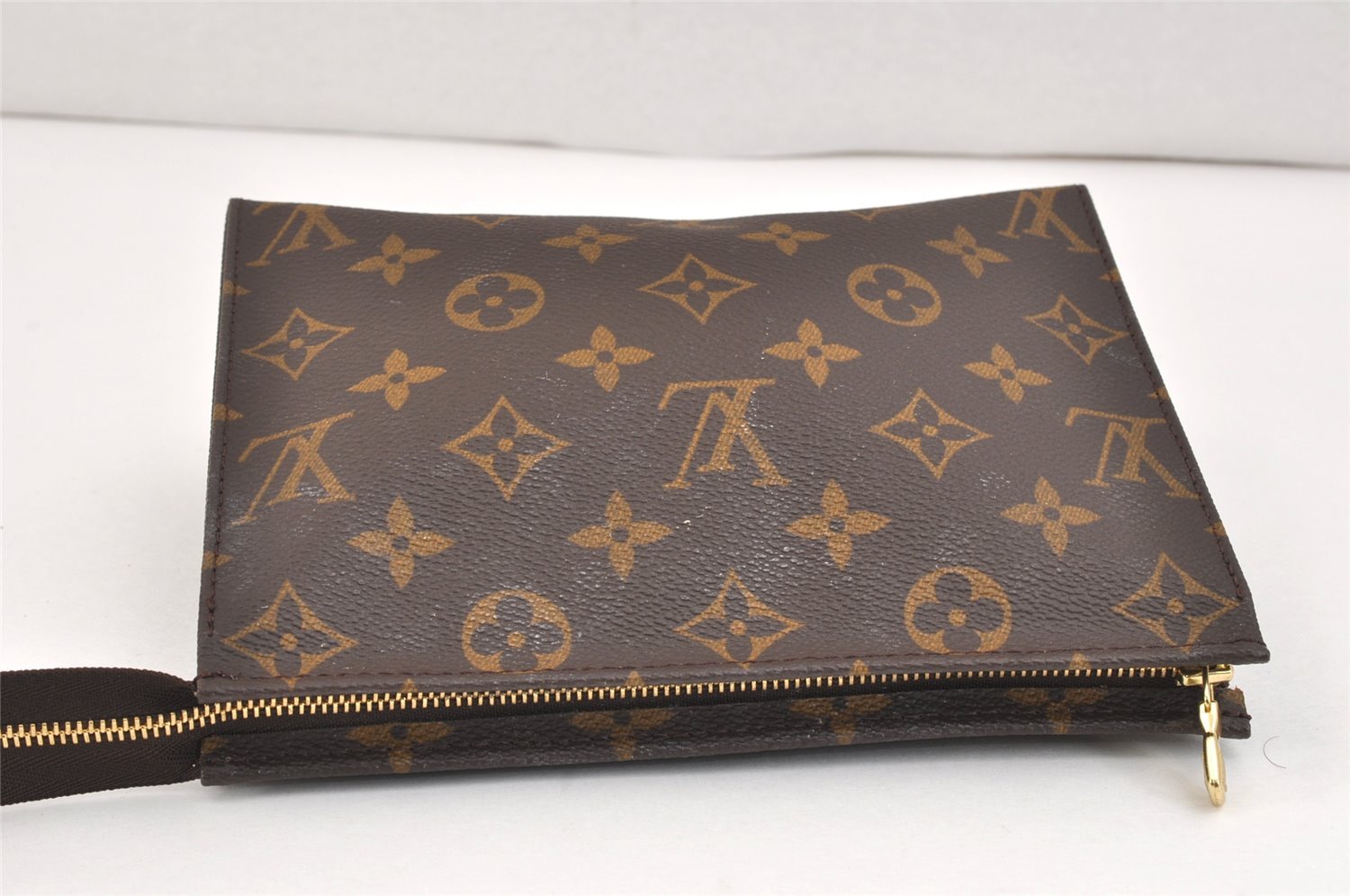 Auth Louis Vuitton Monogram Poche Toilette 19 M47544 Cosmetics Pouch Junk 2862K