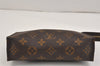 Auth Louis Vuitton Monogram Poche Toilette 19 M47544 Cosmetics Pouch Junk 2862K