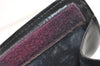 Authentic GUCCI Sherry Line Clutch Hand Bag Purse GG PVC Leather Navy Blue 2863J
