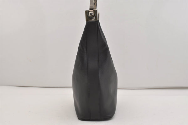 Authentic GUCCI Vintage Shoulder Hand Bag Purse Leather 0013814 Black 2864J