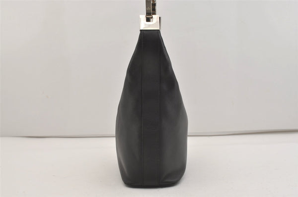 Authentic GUCCI Vintage Shoulder Hand Bag Purse Leather 0013814 Black 2864J