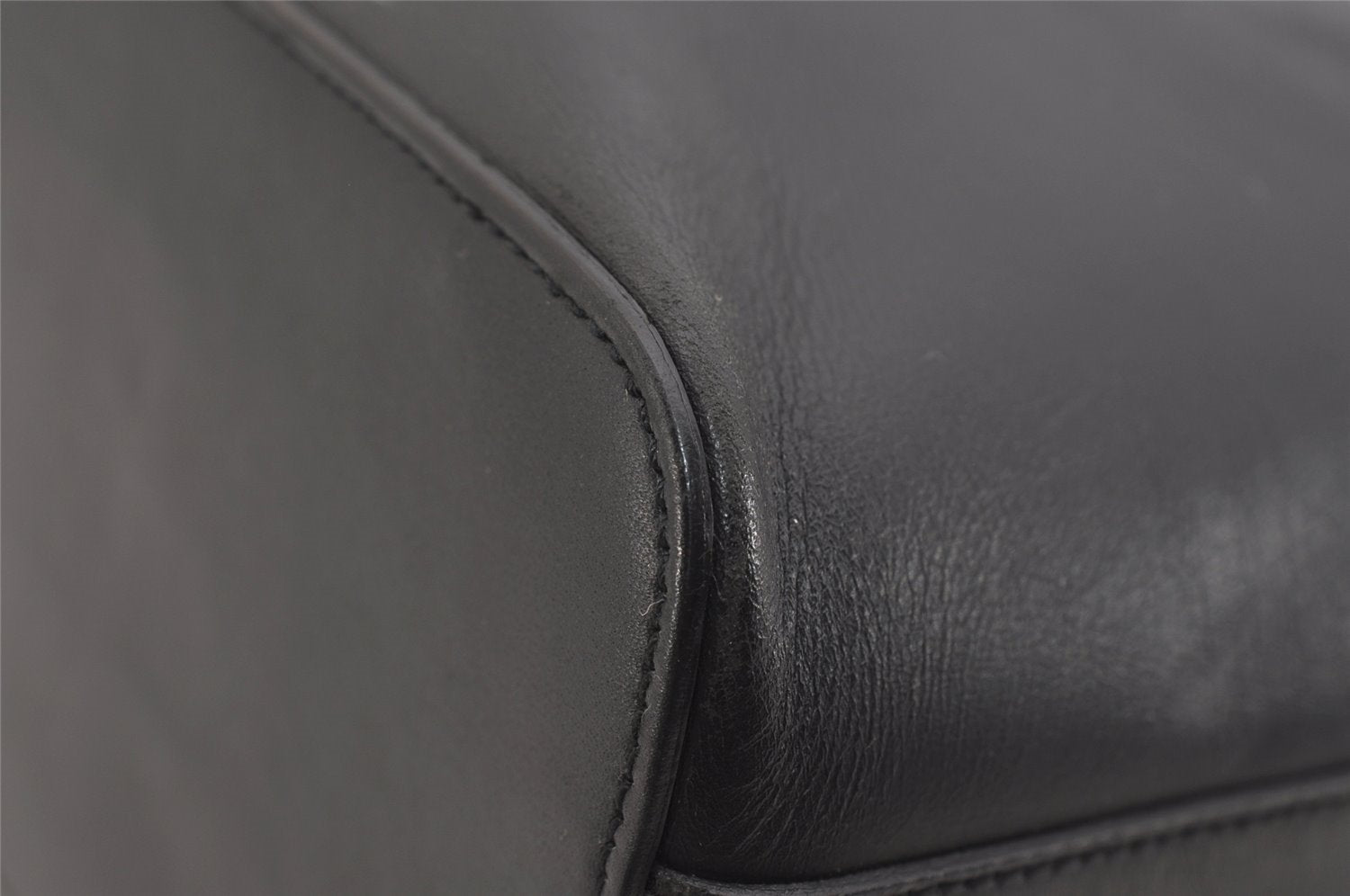 Authentic GUCCI Vintage Shoulder Hand Bag Purse Leather 0013814 Black 2864J