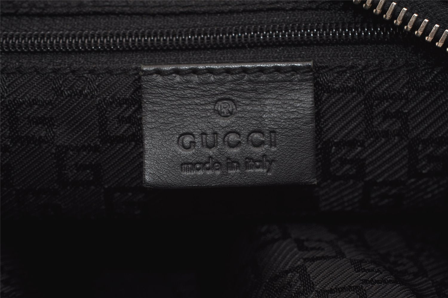 Authentic GUCCI Vintage Shoulder Hand Bag Purse Leather 0013814 Black 2864J