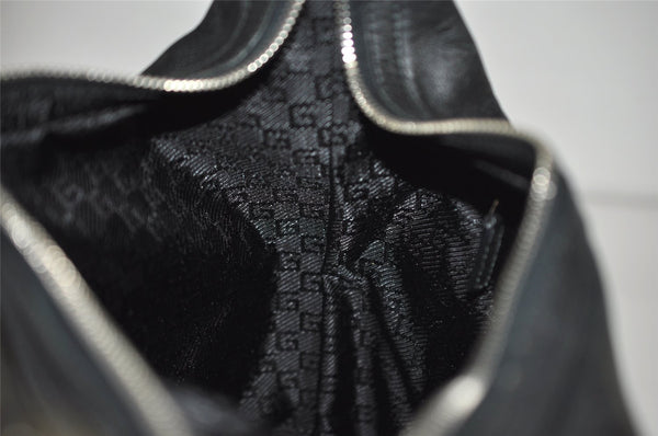 Authentic GUCCI Vintage Shoulder Hand Bag Purse Leather 0013814 Black 2864J