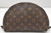 Auth Louis Vuitton Monogram Trousse Demi Ronde 23 Pouch M47520 Junk 2864K