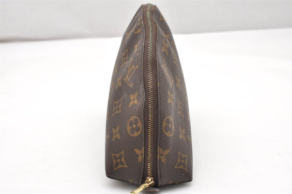 Auth Louis Vuitton Monogram Trousse Demi Ronde 23 Pouch M47520 Junk 2864K