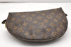 Auth Louis Vuitton Monogram Trousse Demi Ronde 23 Pouch M47520 Junk 2864K