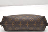 Auth Louis Vuitton Monogram Trousse Demi Ronde 23 Pouch M47520 Junk 2864K