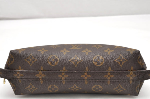 Auth Louis Vuitton Monogram Trousse Demi Ronde 23 Pouch M47520 Junk 2864K