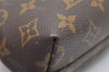 Auth Louis Vuitton Monogram Trousse Demi Ronde 23 Pouch M47520 Junk 2864K
