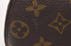 Auth Louis Vuitton Monogram Trousse Demi Ronde 23 Pouch M47520 Junk 2864K