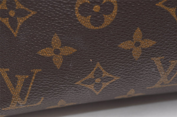 Auth Louis Vuitton Monogram Trousse Demi Ronde 23 Pouch M47520 Junk 2864K