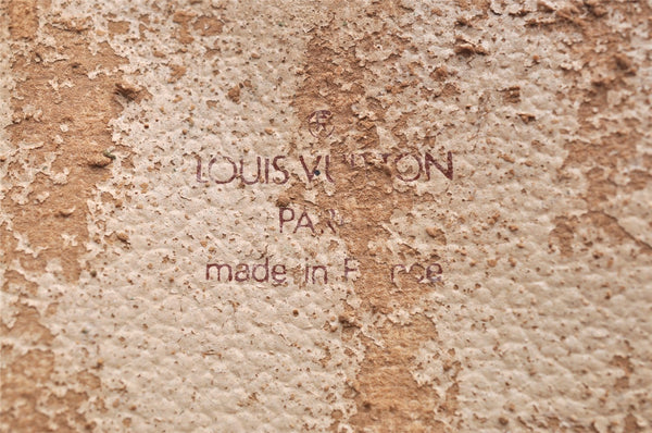 Auth Louis Vuitton Monogram Trousse Demi Ronde 23 Pouch M47520 Junk 2864K