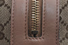Authentic GUCCI Sherry Line Pouch Purse GG Canvas Leather 256636 Brown 2865J