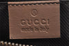 Authentic GUCCI Sherry Line Pouch Purse GG Canvas Leather 256636 Brown 2865J