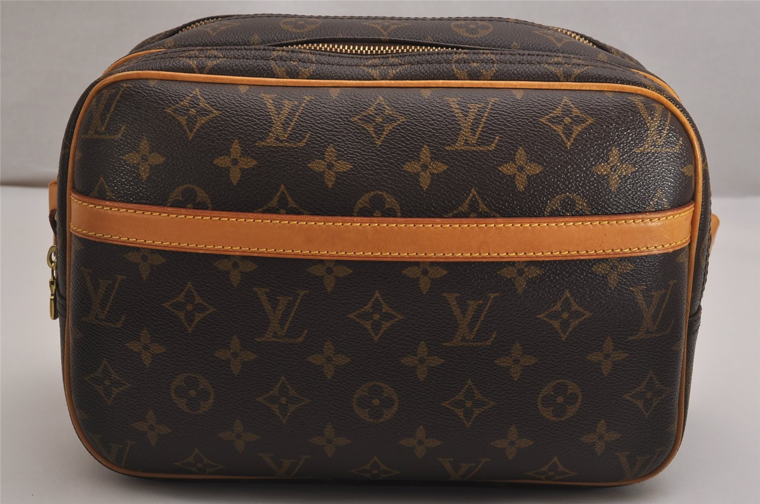 Authentic Louis Vuitton Monogram Reporter PM Shoulder Cross Bag M45254 LV 2866J