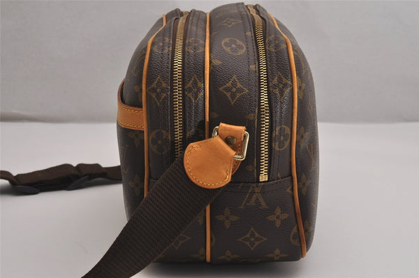 Authentic Louis Vuitton Monogram Reporter PM Shoulder Cross Bag M45254 LV 2866J