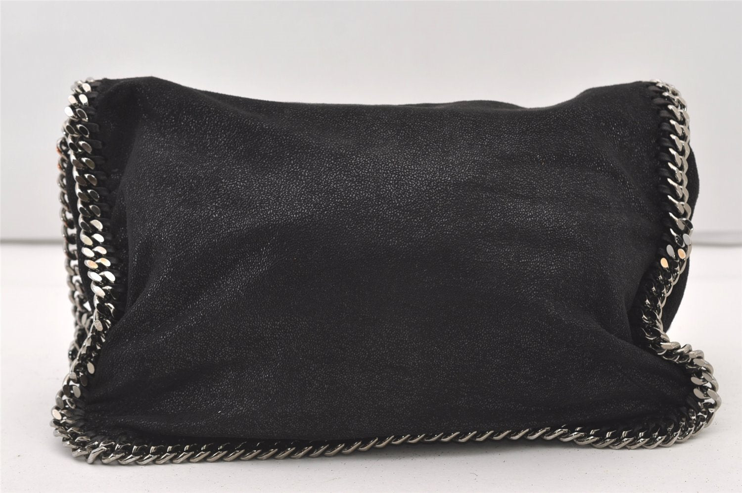 Authentic Stella McCartney Falabella Shoulder Bag Purse Leather Black 2867J