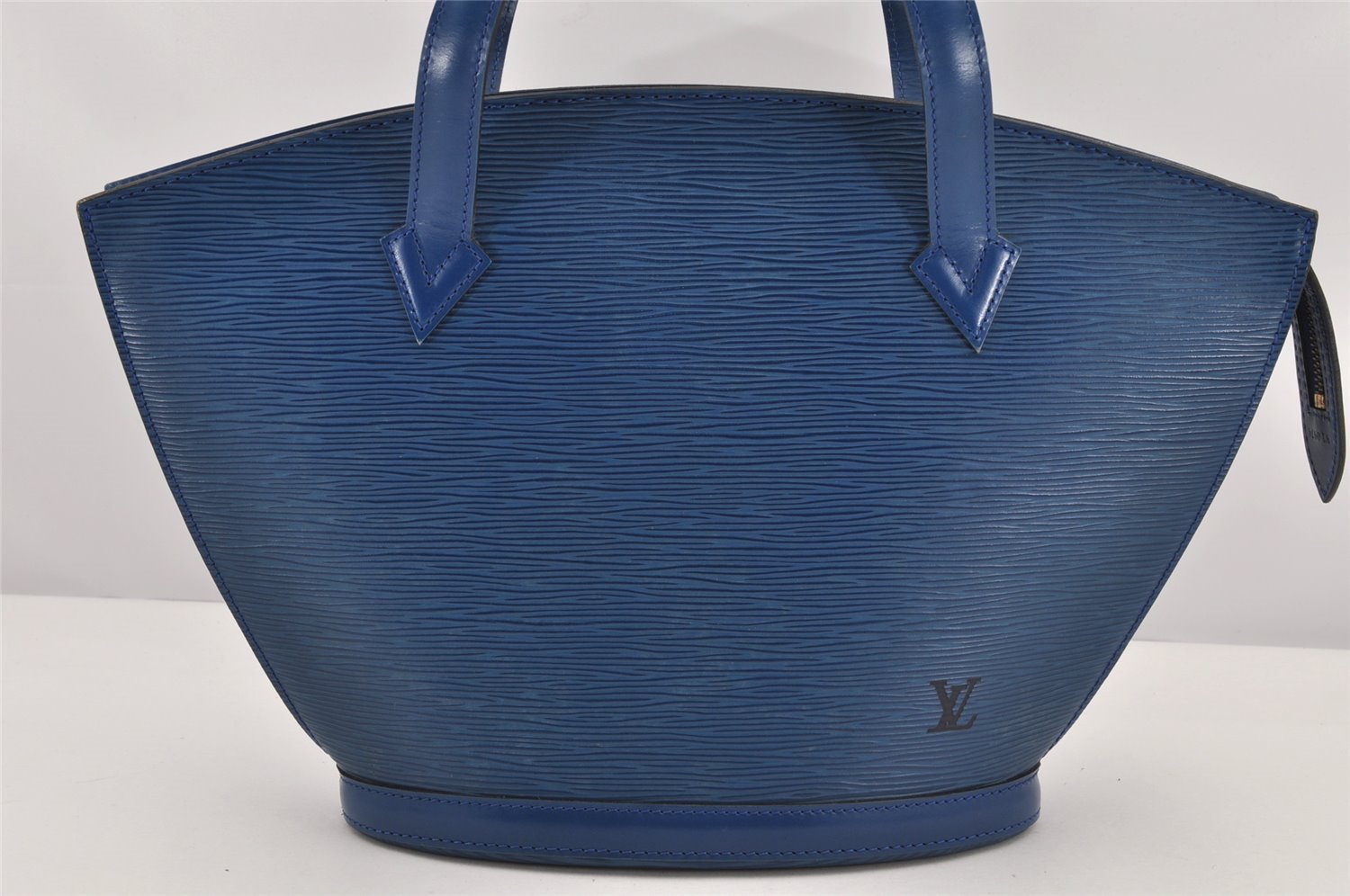 Authentic Louis Vuitton Epi Saint Jacques Hand Bag Blue M52275 LV 2867K