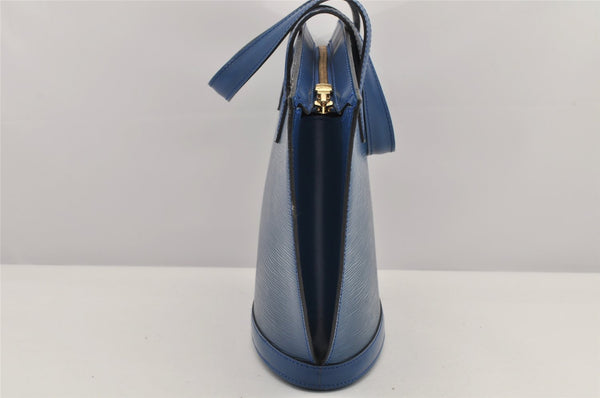 Authentic Louis Vuitton Epi Saint Jacques Hand Bag Blue M52275 LV 2867K