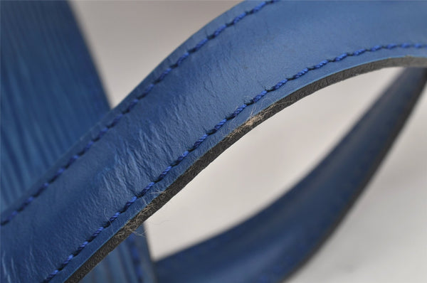 Authentic Louis Vuitton Epi Saint Jacques Hand Bag Blue M52275 LV 2867K