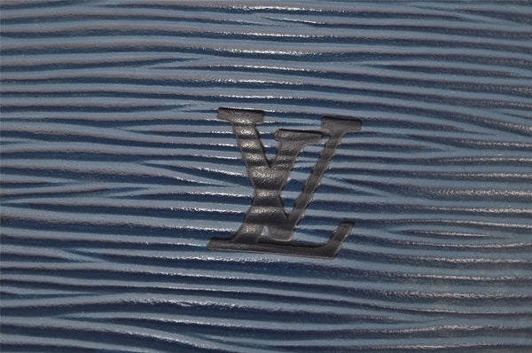 Authentic Louis Vuitton Epi Saint Jacques Hand Bag Blue M52275 LV 2867K