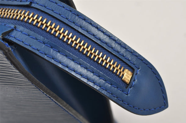 Authentic Louis Vuitton Epi Saint Jacques Hand Bag Blue M52275 LV 2867K
