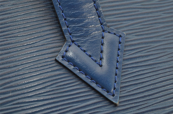 Authentic Louis Vuitton Epi Saint Jacques Hand Bag Blue M52275 LV 2867K
