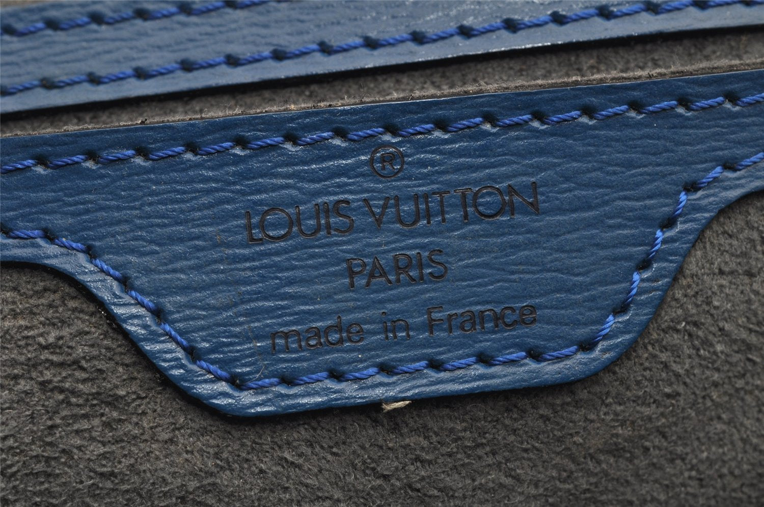 Authentic Louis Vuitton Epi Saint Jacques Hand Bag Blue M52275 LV 2867K