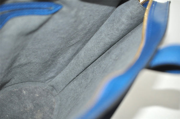 Authentic Louis Vuitton Epi Saint Jacques Hand Bag Blue M52275 LV 2867K