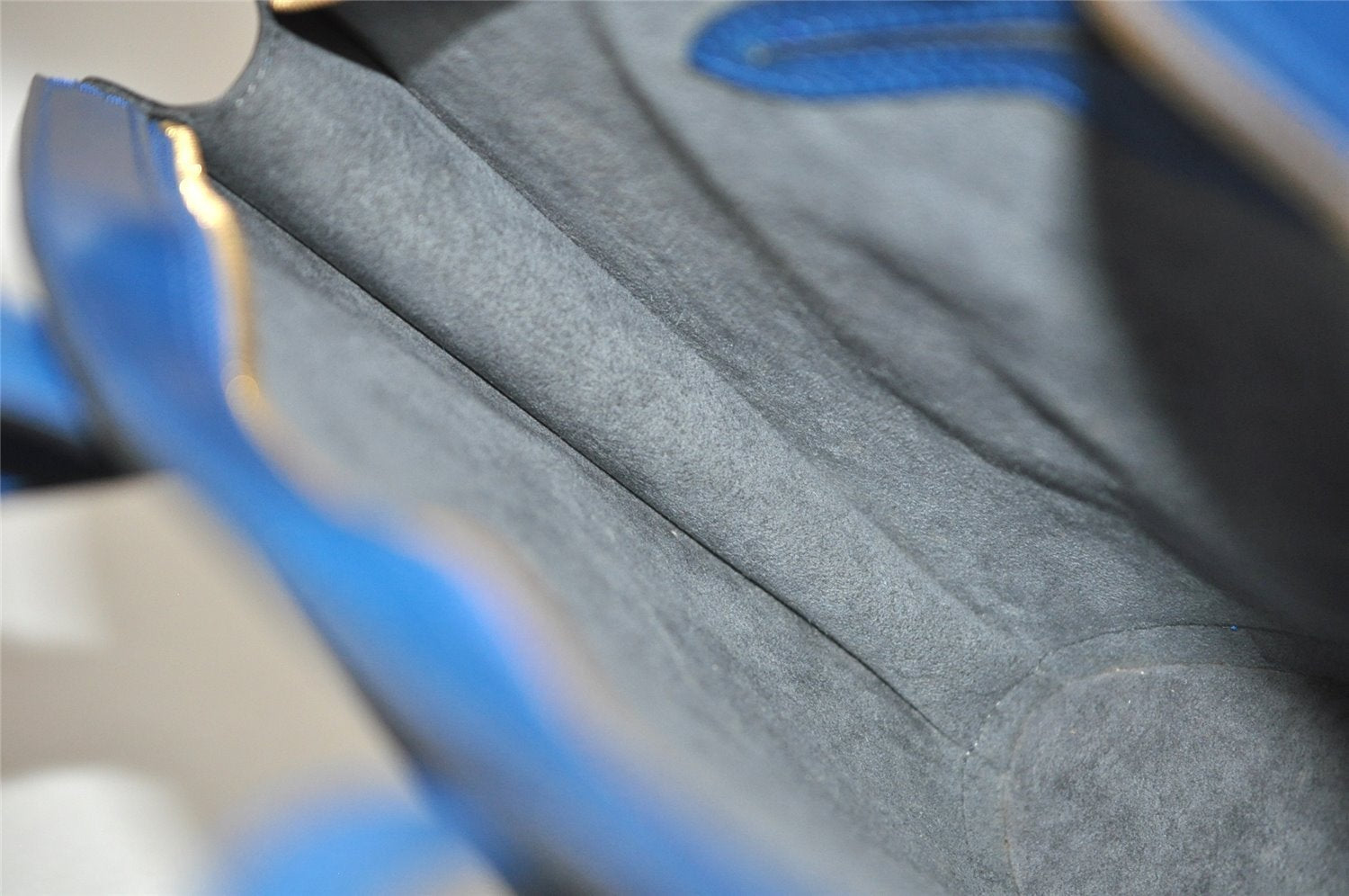 Authentic Louis Vuitton Epi Saint Jacques Hand Bag Blue M52275 LV 2867K