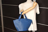 Authentic Louis Vuitton Epi Saint Jacques Hand Bag Blue M52275 LV 2867K