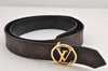 Auth Louis Vuitton Monogram Epi Belt Ceinture LV Circle M9935 31.5" LV 2869K