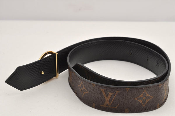 Auth Louis Vuitton Monogram Epi Belt Ceinture LV Circle M9935 31.5" LV 2869K