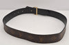 Auth Louis Vuitton Monogram Epi Belt Ceinture LV Circle M9935 31.5" LV 2869K