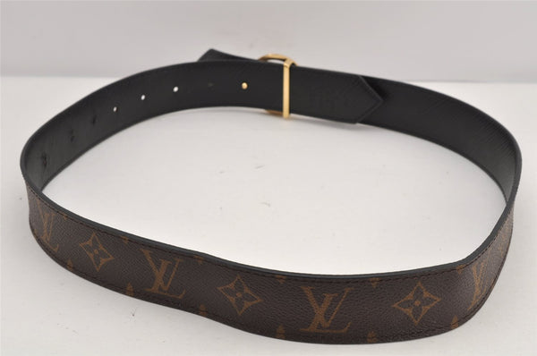 Auth Louis Vuitton Monogram Epi Belt Ceinture LV Circle M9935 31.5" LV 2869K
