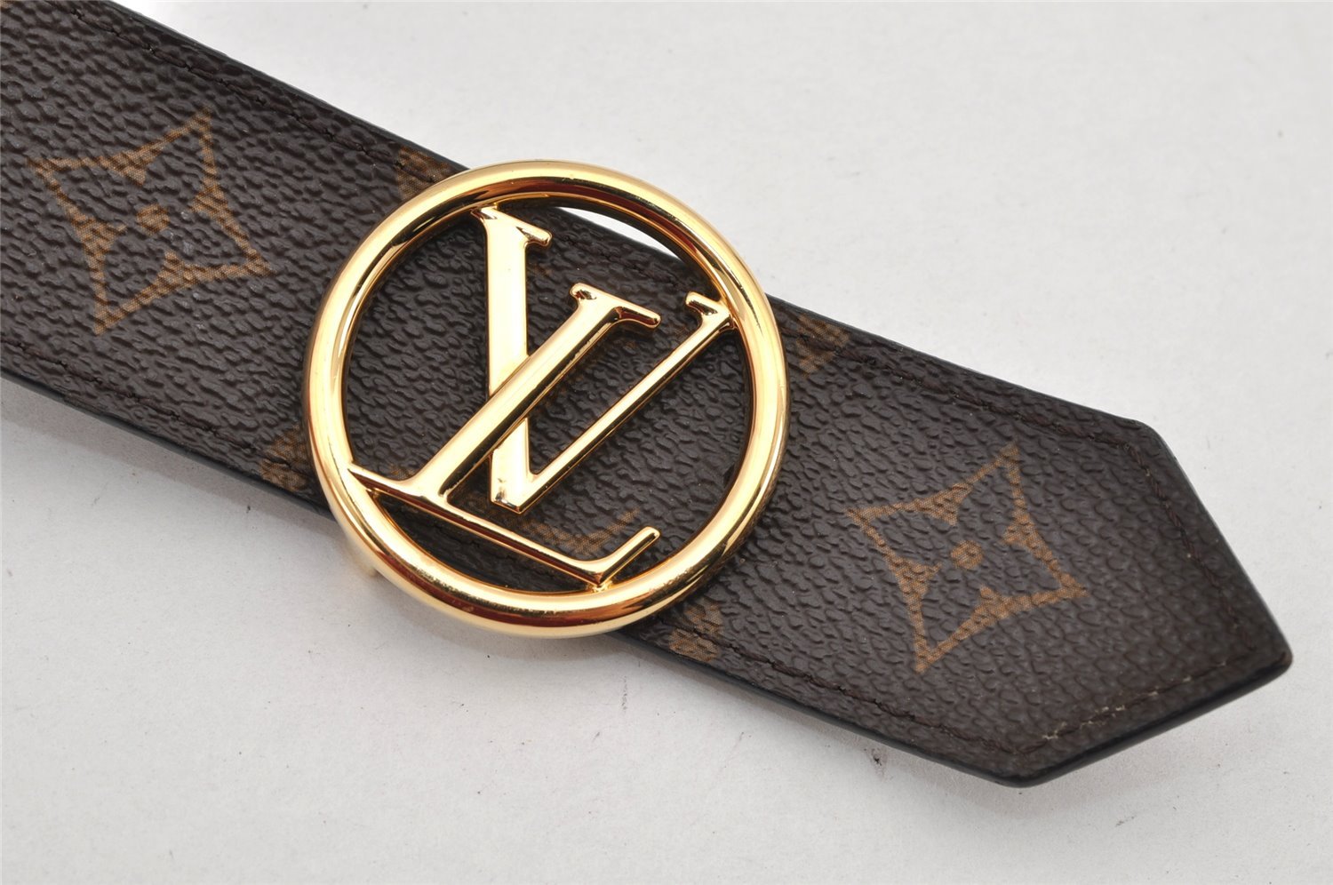 Auth Louis Vuitton Monogram Epi Belt Ceinture LV Circle M9935 31.5