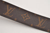 Auth Louis Vuitton Monogram Epi Belt Ceinture LV Circle M9935 31.5" LV 2869K