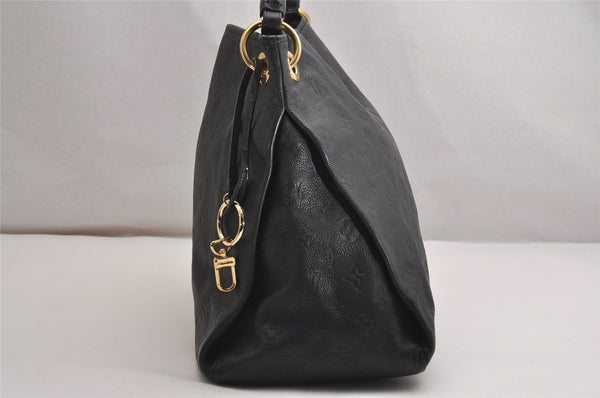 Auth Louis Vuitton Monogram Empreinte Artsy MM Shoulder Bag Navy M93448 LV 2870J