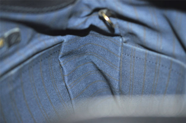 Auth Louis Vuitton Monogram Empreinte Artsy MM Shoulder Bag Navy M93448 LV 2870J